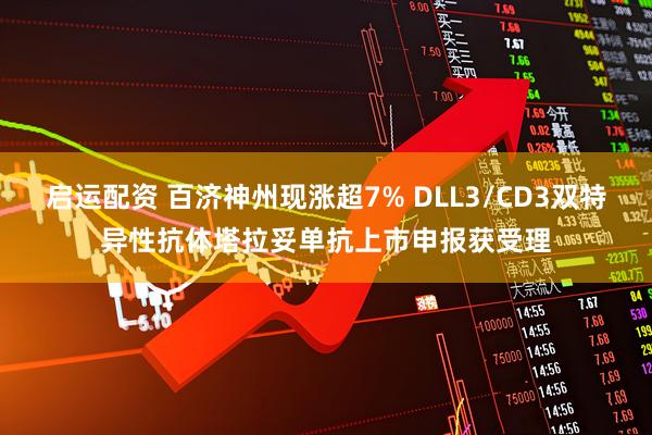启运配资 百济神州现涨超7% DLL3/CD3双特异性抗体塔拉妥单抗上市申报获受理
