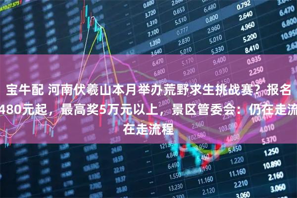 宝牛配 河南伏羲山本月举办荒野求生挑战赛？报名费480元起，最高奖5万元以上，景区管委会：仍在走流程